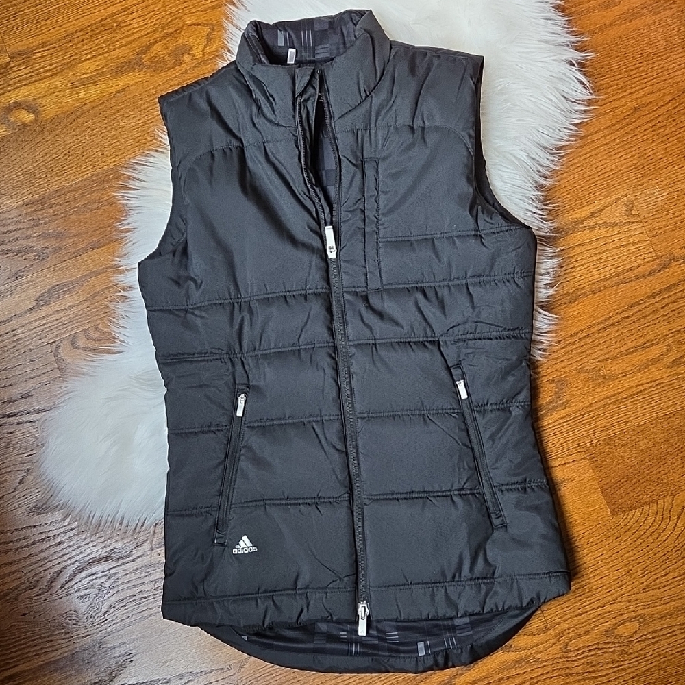 Adidas Women's Black Quilted Vest